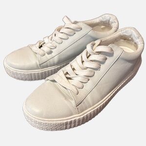 Steven Madden White Hanley platform sneakers size 9.5
